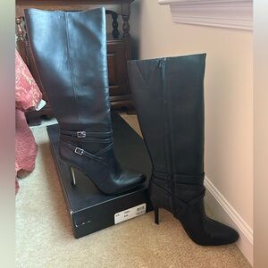 INC Women’s leather stiletto boots